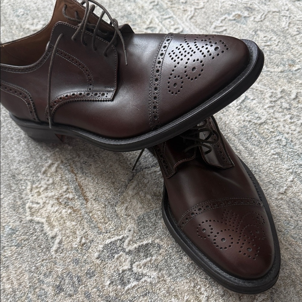 Pronto Uomo Rich Brown Men's Oxfords - Never worn! - Picture 3 of 3